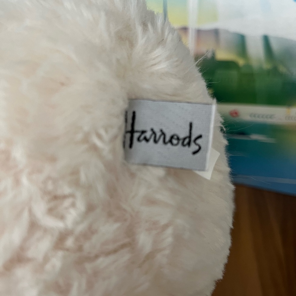 Harrods White Teddy Bear - Picture 2 of 2